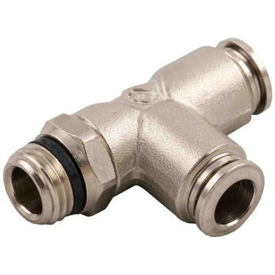 RS PRO Push-in Fitting, Push In 12 mm to Push In 12 mm, Threaded-to-Tube Connection Style