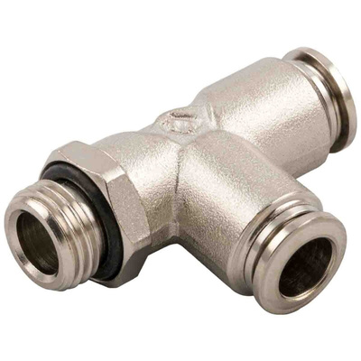 RS PRO Push-in Fitting, Push In 10 mm to Push In 10 mm, Threaded-to-Tube Connection Style