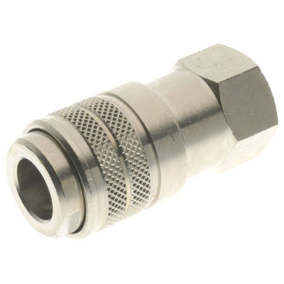 RS PRO 162 Series Straight Fitting, BSP 3/8 BSP Female to 3/8 in Female, Threaded-to-Tube Connection Style