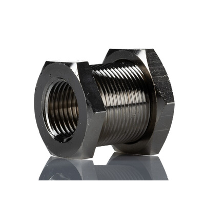 RS PRO 3060 Series Bulkhead Threaded Adaptor, G 1/2 Female to M28 Male, Threaded Connection Style