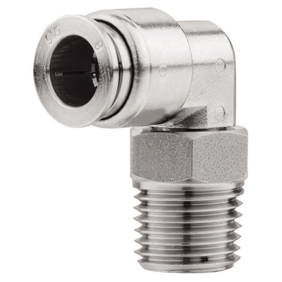 RS PRO 316L Series Elbow Fitting, Threaded-to-Tube Connection Style