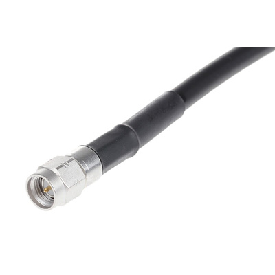 Radiall Male SMA to Male SMA Coaxial Cable, 1m, RG223 Coaxial, Terminated