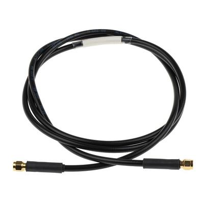 RS PRO Male SMA to Male SMA Coaxial Cable, 1.5m, RG233 Coaxial, Terminated