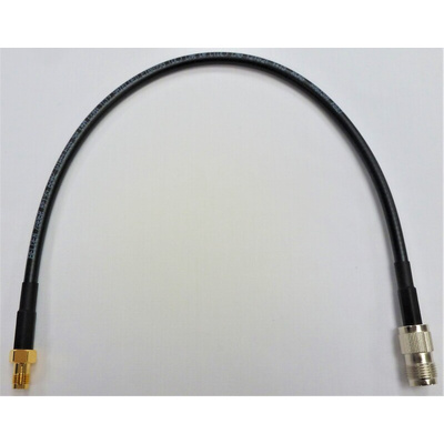 Mobilemark CA12/195 Series Female SMA to Female TNC Coaxial Cable, 30cm, RF195 Coaxial, Terminated