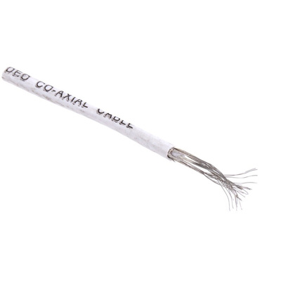 Van Damme Mini Standard 75 Series Coaxial Cable, 100m, RG179 Coaxial, Unterminated