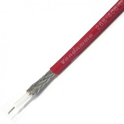 Van Damme Mini Standard 75 Series Coaxial Cable, 100m, RG179 Coaxial, Unterminated