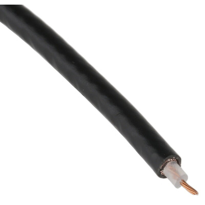 Alpha Wire MEC COAXIAL Series Coaxial Cable, 30m, RG174/U Coaxial, Unterminated