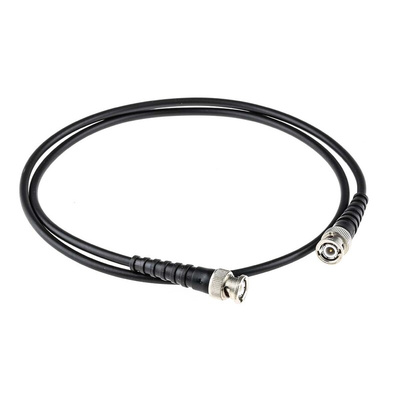 Telegartner Male BNC to Male BNC Coaxial Cable, 1m, RG58C/U Coaxial, Terminated