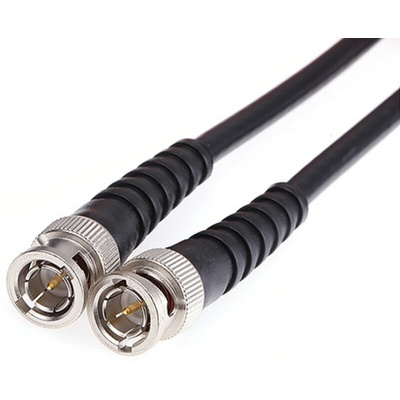 Telegartner Male BNC to Male BNC Coaxial Cable, 5m, RG59 Coaxial, Terminated
