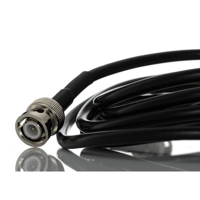 RS PRO Male BNC to Male BNC Coaxial Cable, 3m, RG58 Coaxial, Terminated