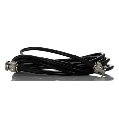RS PRO Male BNC to Male BNC Coaxial Cable, 3m, RG58 Coaxial, Terminated