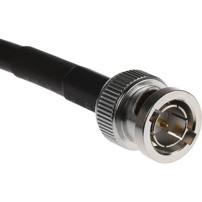 RS PRO Male BNC to Male BNC Coaxial Cable, 1m, RG59 Coaxial, Terminated