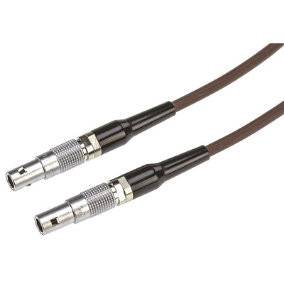 Lemo 00 S Series Male LEMO 00 to Male LEMO 00 Coaxial Cable, 1m, Terminated