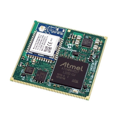 Microchip ATSAMA5D27-WLSOM1, Microprocessor SAMA5D27 32bit ARM 500MHz 188-Pin SiP