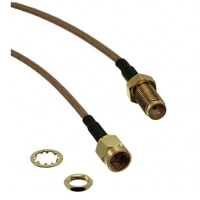 RS PRO Male SMA to SMA Coaxial Cable, 305mm, RG316 Coaxial, Terminated