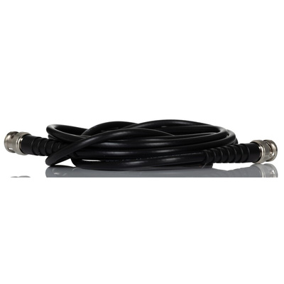 RS PRO Male BNC to Male BNC Coaxial Cable, 3m, RG58 Coaxial, Terminated