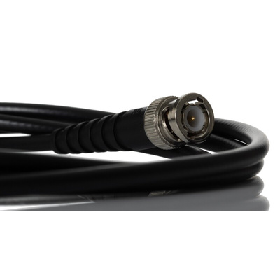 RS PRO Male BNC to Male BNC Coaxial Cable, 2m, RG58 Coaxial, Terminated