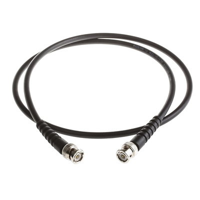 RS PRO Male BNC to Male BNC Coaxial Cable, 1m, RG59 Coaxial, Terminated