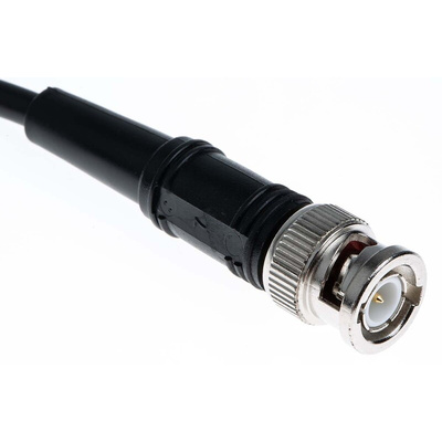 Atem Male BNC to Male BNC Coaxial Cable, 250mm, RG58C/U Coaxial, Terminated