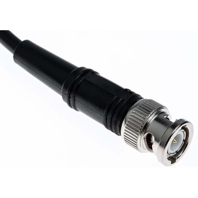 Atem Male BNC to Male BNC Coaxial Cable, 250mm, RG58C/U Coaxial, Terminated