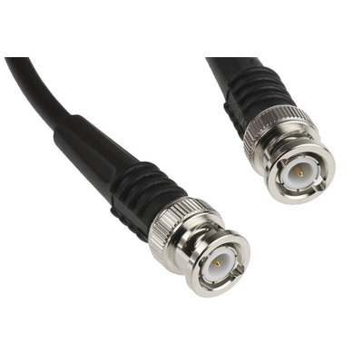 TE Connectivity Coaxial Cable, 1m, RG58 Coaxial, Terminated