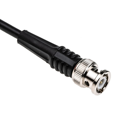 TE Connectivity Male BNC to Male BNC Coaxial Cable, 1.5m, RG58 Coaxial, Terminated