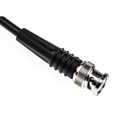 TE Connectivity Male BNC to Male BNC Coaxial Cable, 1.5m, RG58 Coaxial, Terminated