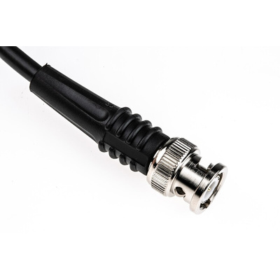 TE Connectivity Male BNC to Male BNC Coaxial Cable, 2m, RG58 Coaxial, Terminated