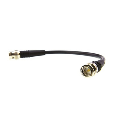 TE Connectivity Male BNC to Male BNC Coaxial Cable, 250mm, RG59 Coaxial, Terminated