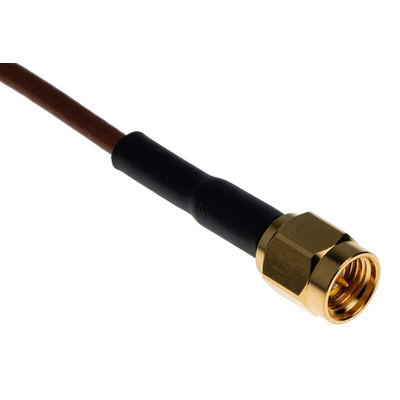 TE Connectivity Male SMA to Male SMA Coaxial Cable, 500mm, RG316 Coaxial, Terminated