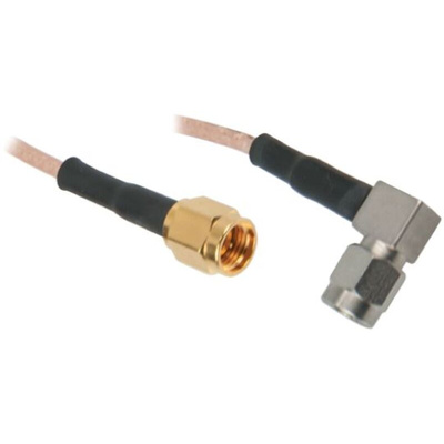 TE Connectivity Male SMA to Male SMA Coaxial Cable, 500mm, RG316 Coaxial, Terminated