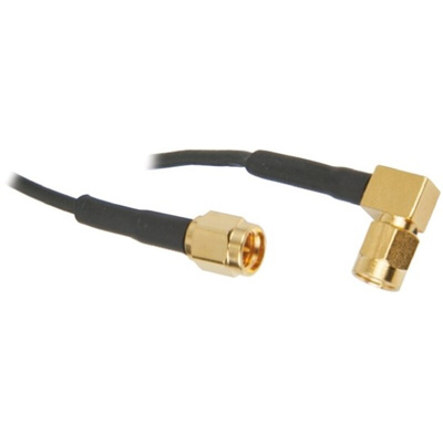 TE Connectivity Male SMA to Male SMA Coaxial Cable, 500mm, RG174 Coaxial, Terminated
