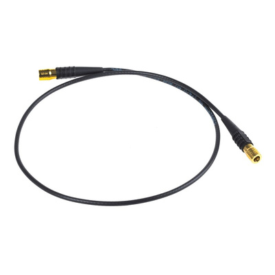 TE Connectivity Male SMB to Male SMB Coaxial Cable, 500mm, RG174 Coaxial, Terminated