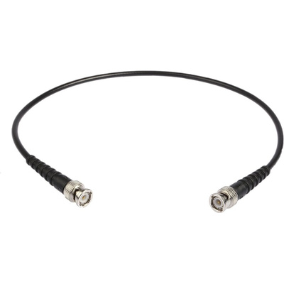 RS PRO Male BNC to Male BNC Coaxial Cable, 500mm, RG58 Coaxial, Terminated