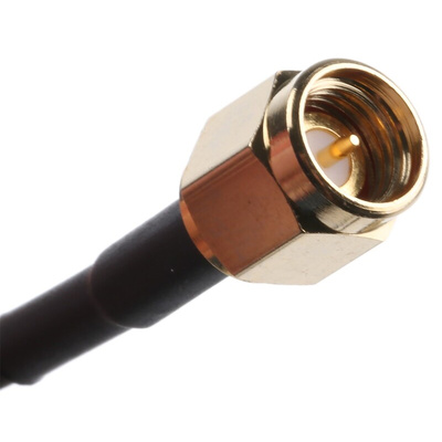 RS PRO Male SMA to Male SMA Coaxial Cable, 1m, RG174 Coaxial, Terminated