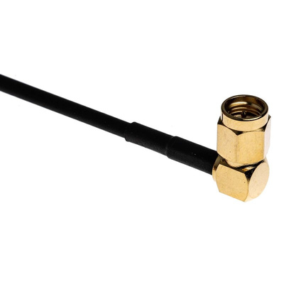RS PRO Male SMA to Male SMA Coaxial Cable, 500mm, RG174 Coaxial, Terminated