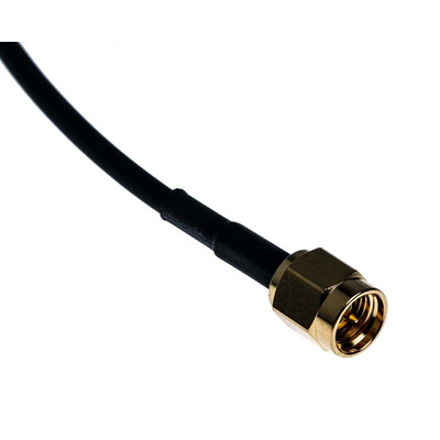 RS PRO Male SMA to Male SMA Coaxial Cable, 500mm, RG174 Coaxial, Terminated