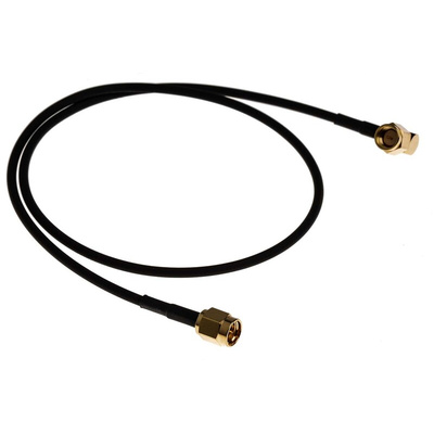 RS PRO Male SMA to Male SMA Coaxial Cable, 500mm, RG174 Coaxial, Terminated