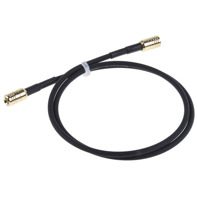 RS PRO Male SMB to Male SMB Coaxial Cable, 525mm, RG174 Coaxial, Terminated