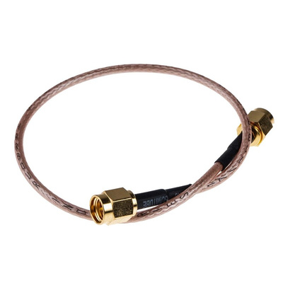 RS PRO Male SMA to Male SMA Coaxial Cable, 255mm, RG316/U Coaxial, Terminated
