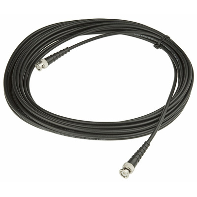 Telegartner Male BNC to Male BNC Coaxial Cable, 10m, RG58C/U Coaxial, Terminated