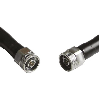 Amphenol Male N Type to Male N Type Coaxial Cable, 250mm, Terminated