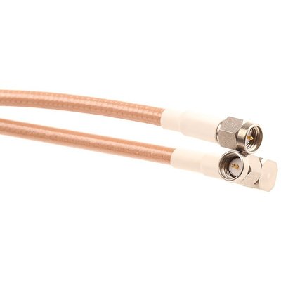 Atem Male SMA to Male SMA Coaxial Cable, 1m, RG142B Coaxial, Terminated