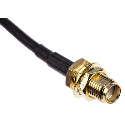 LPRS Male SMA to Female SMA Coaxial Cable, 167mm, RG174 Coaxial, Terminated
