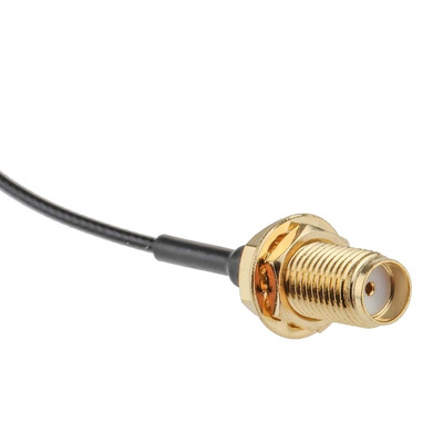 RS PRO Female SMA to Female U.FL Coaxial Cable, 100mm, RF Coaxial, Terminated