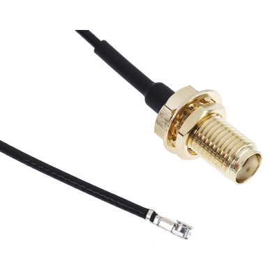 RS PRO Female SMA to Female U.FL Coaxial Cable, 150mm, RF Coaxial, Terminated