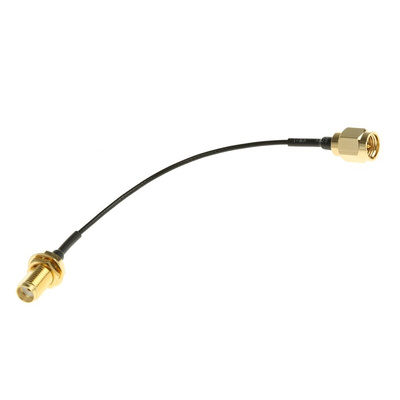 RS PRO Male SMA to Female SMA Coaxial Cable, 100mm, RF Coaxial, Terminated
