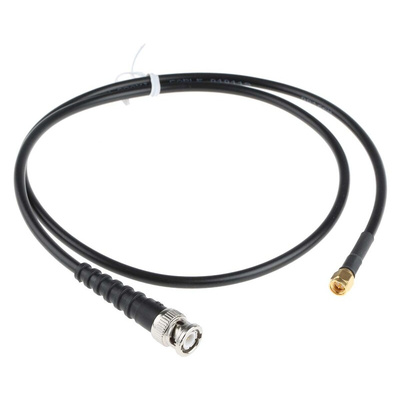 Cinch 415 Series Male SMA to Male BNC Coaxial Cable, 914.4mm, RG58 Coaxial, Terminated