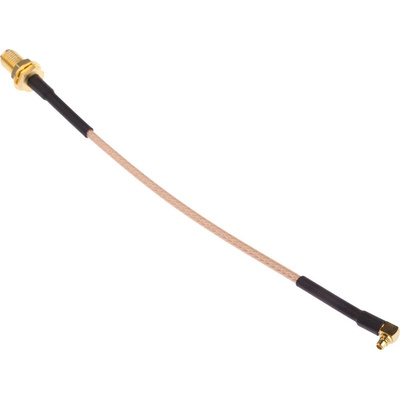 Cinch 415 Series Male MMCX to Female SMA Coaxial Cable, 152.4mm, RG316 Coaxial, Terminated