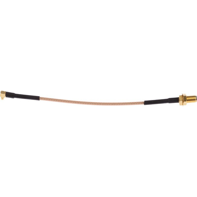 Cinch 415 Series Male MMCX to Female SMA Coaxial Cable, 152.4mm, RG316 Coaxial, Terminated